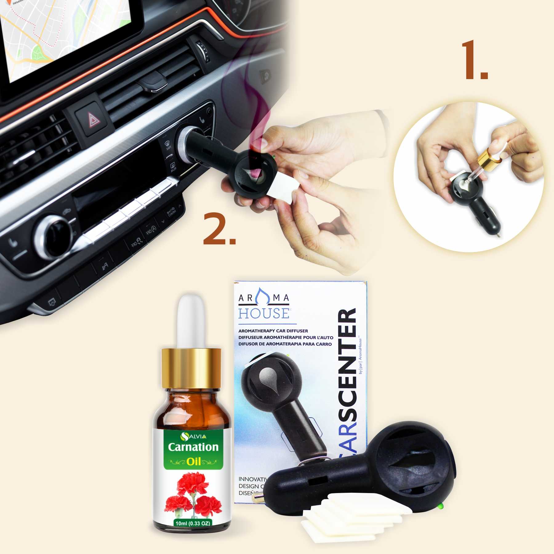 Salvia Gifts,Diffuser Carnation Aromatherapy Combo With Aroma Key Salvia Gifts,Diffuser Carnation Aromatherapy Combo With Aroma Key